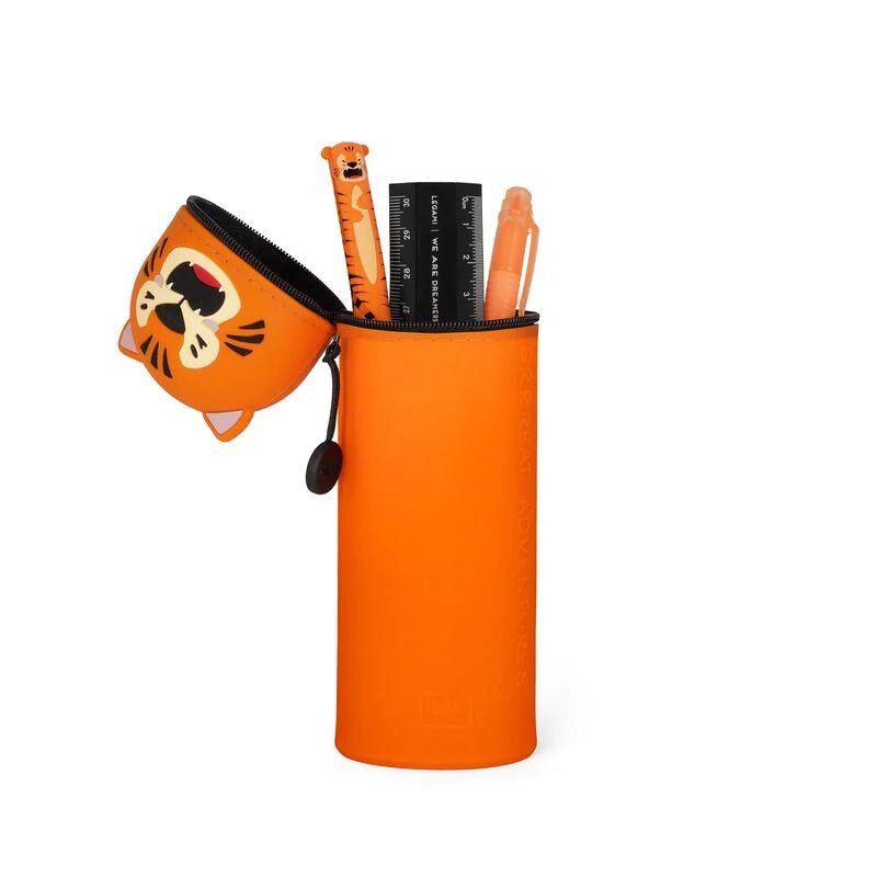 2 - in - 1 - Federmäppchen aus Silikon - Tiger Legami - malmichmunt.com