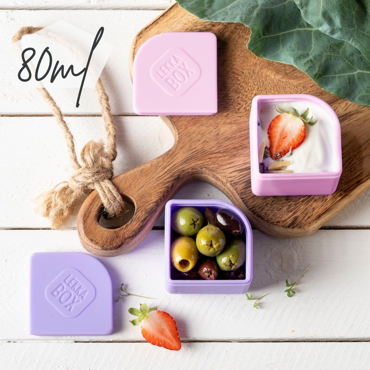 2er Set Lekkabox Silikondose - Lavender Lekkabox - malmichmunt.com
