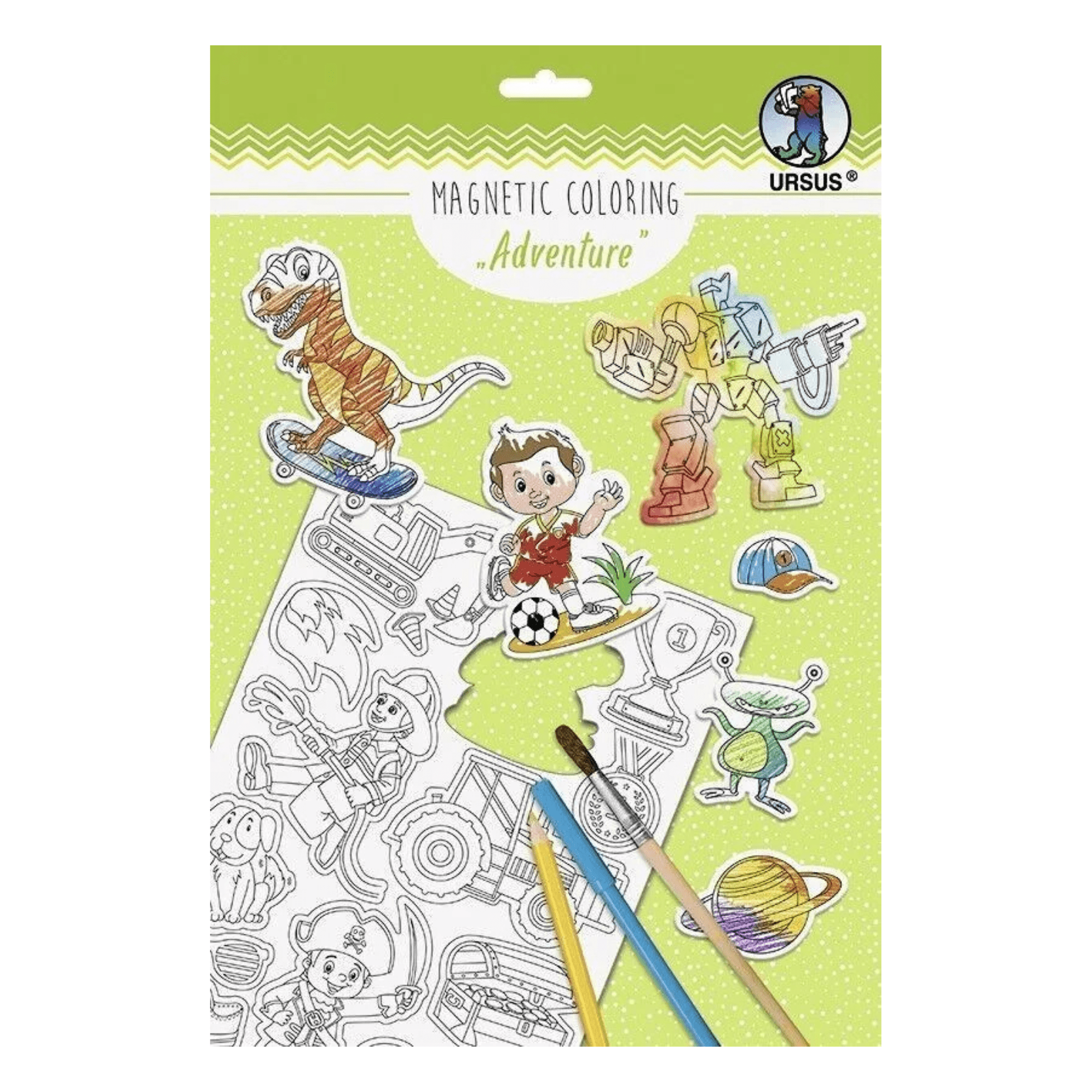 30 Magnete zum Ausmalen - Adventure Ursus - malmichmunt.com