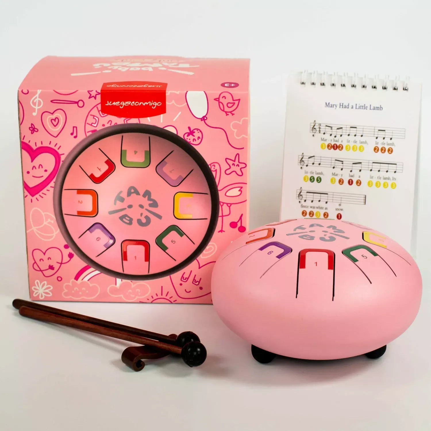Baby Tambu Zungentrommeln Pinky Winky (Pink) JuegaConmigo - malmichmunt.com
