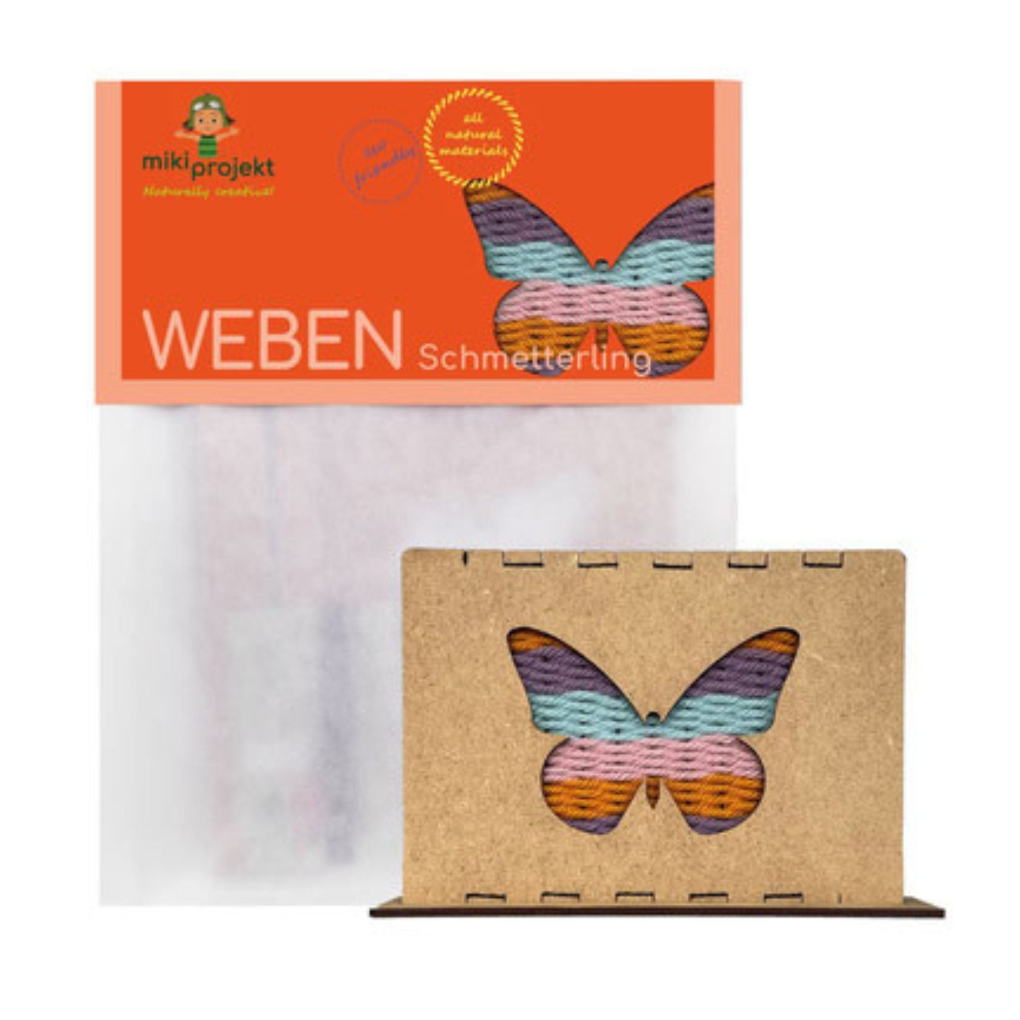 Bastelset Schmetterling - Weben für Kinder Mikiprojekt - malmichmunt.com