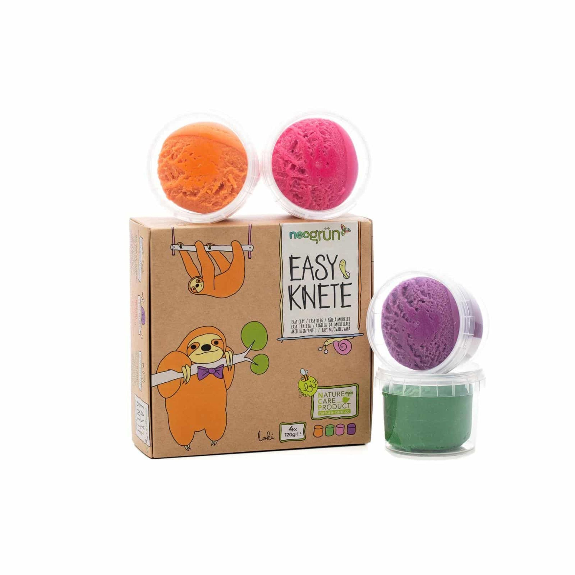 Bio Easy - Knete - 4er Set "Loki" neoGRÜN - malmichmunt.com