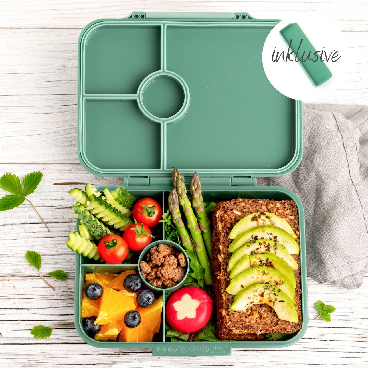 Brotdose Lekkabox® Classic Forest Lekkabox - malmichmunt.com