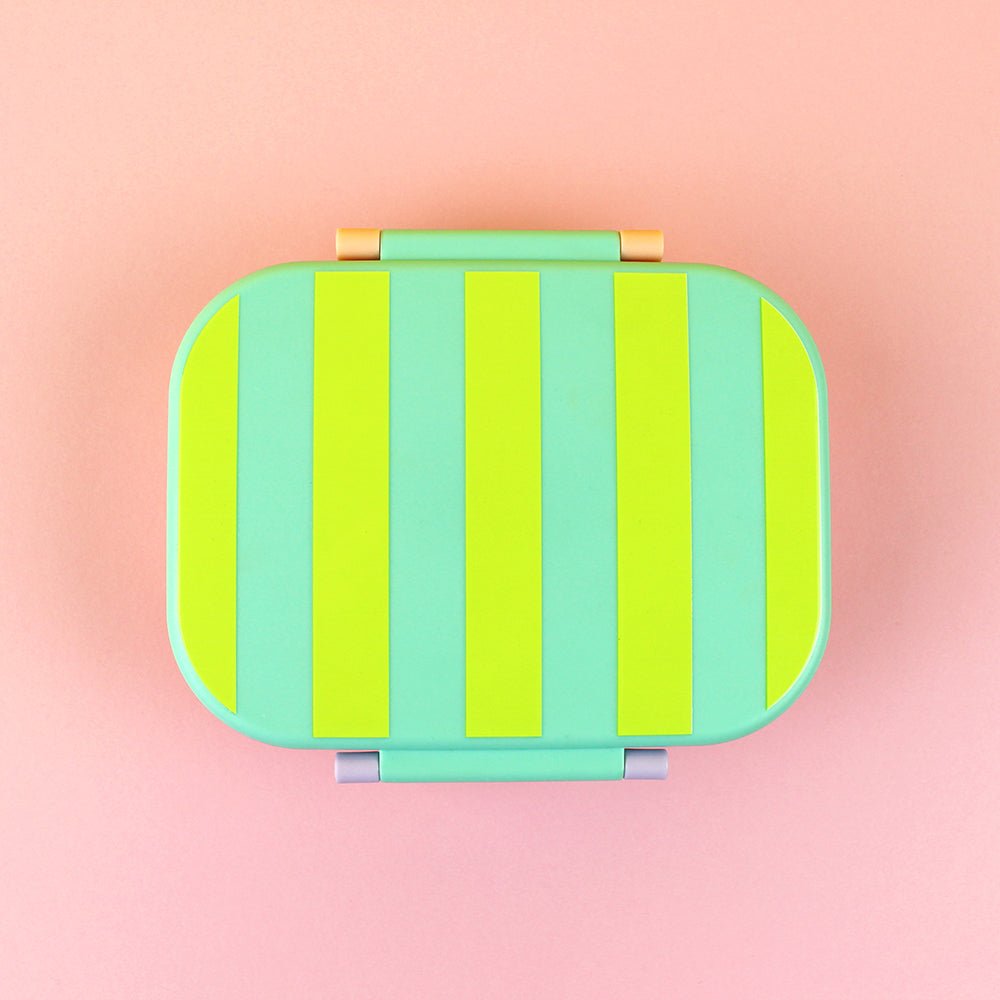 Brotdose/Lunchbox – mint/gelb/apricot im Geschenkkarton Ava & Yves - malmichmunt.com