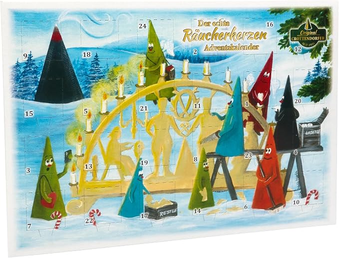 Crottendorfer Räucherkerzen Adventskalender 2026 Original Crottendorfer - malmichmunt.com
