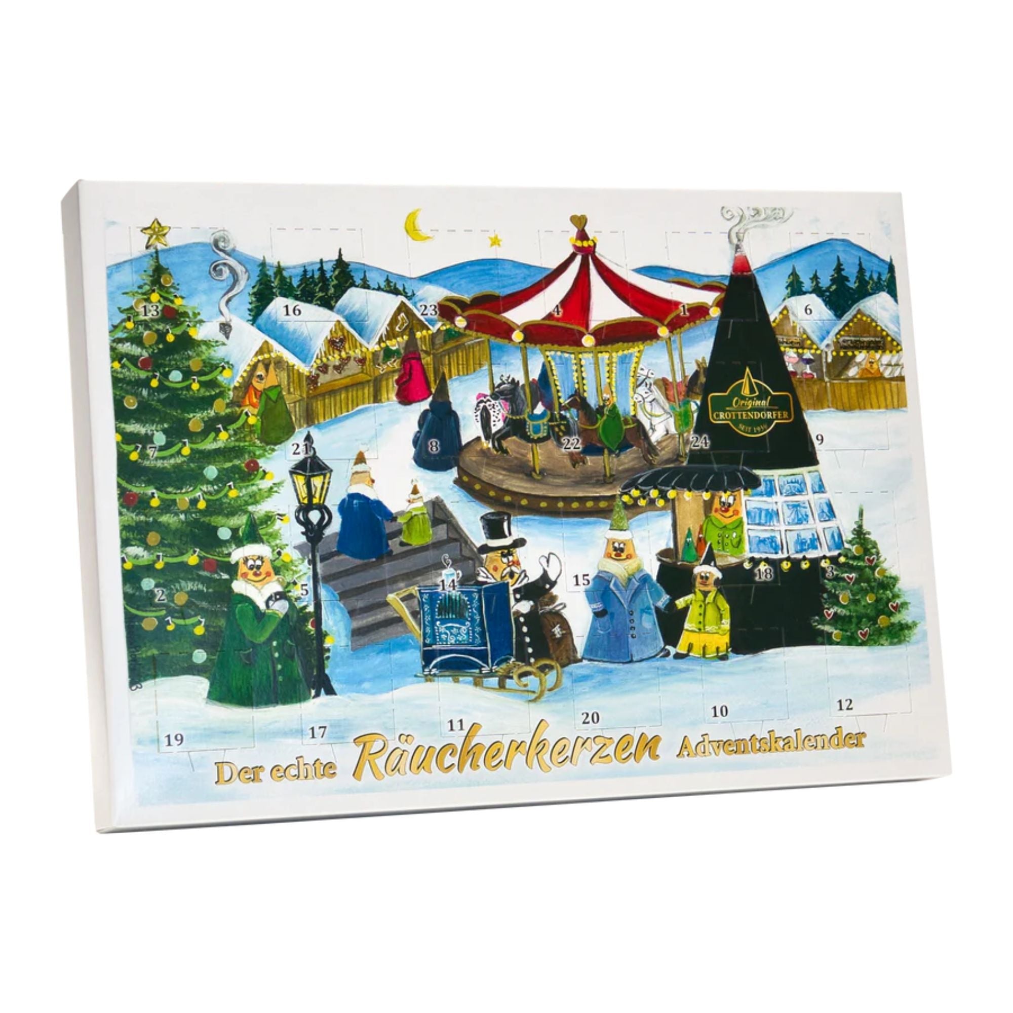 Crottendorfer Räucherkerzen Adventskalender 2024 Original Crottendorfer - malmichmunt.com