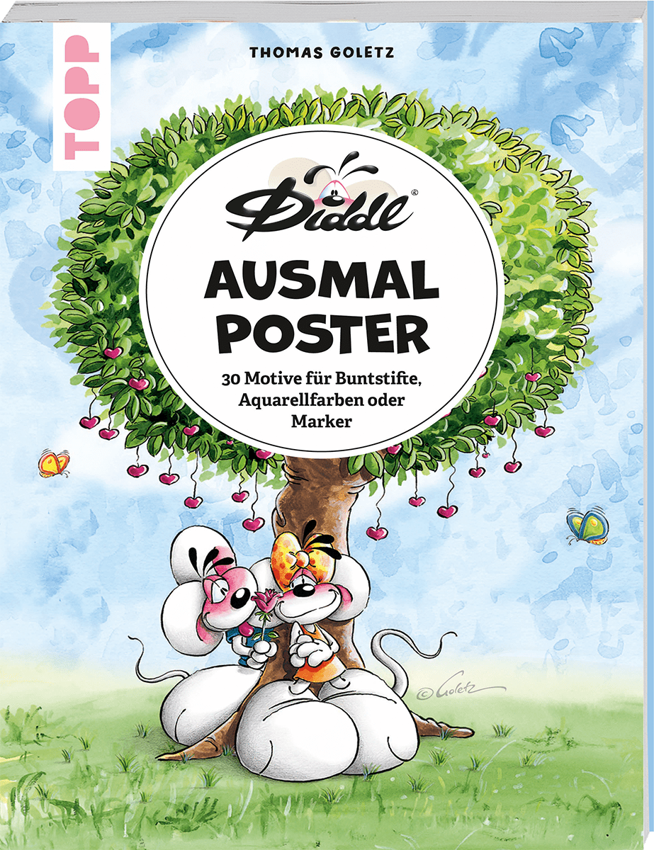 Die bunte Welt von DIDDL und seinen Freunden - 30 Ausmalposter TOPP Verlag - malmichmunt.com