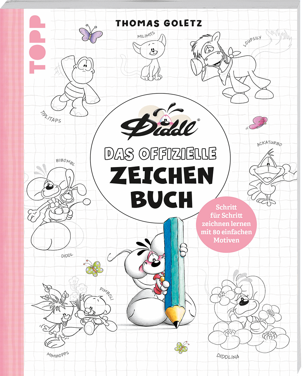 Die bunte Welt von DIDDL und seinen Freunden - Das offizielle Zeichenbuch TOPP Verlag - malmichmunt.com