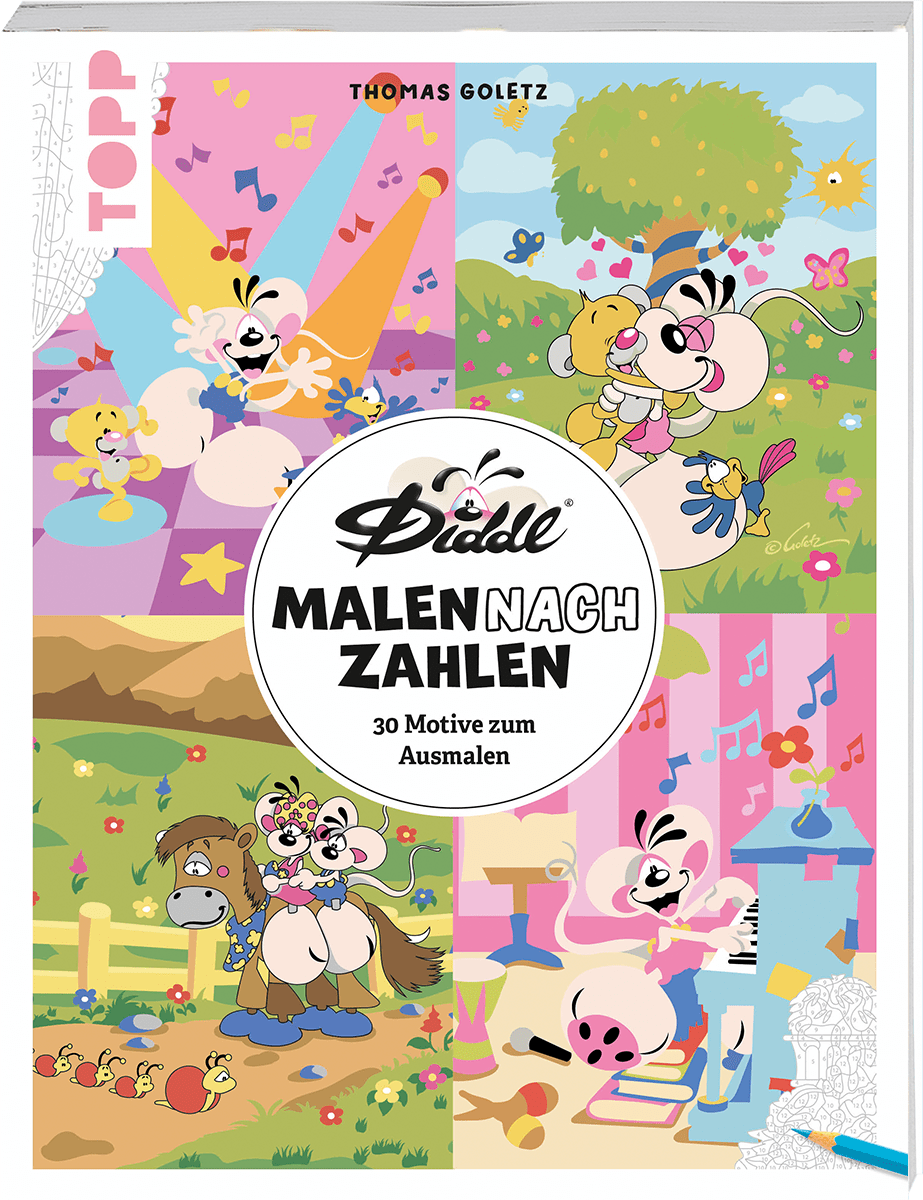 Die bunte Welt von DIDDL und seinen Freunden - Malen nach Zahlen TOPP Verlag - malmichmunt.com