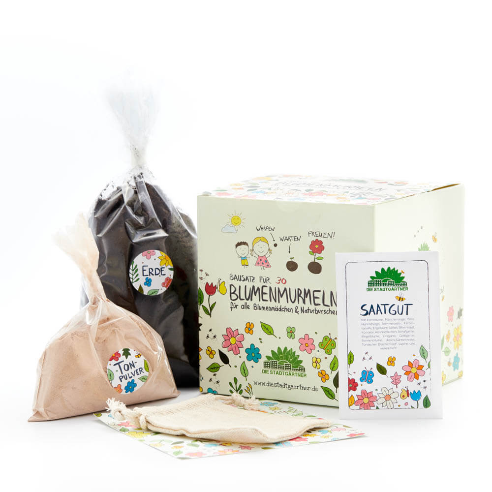 DIY Blumenmurmeln Bausatz Die Stadtgärtner - malmichmunt.com