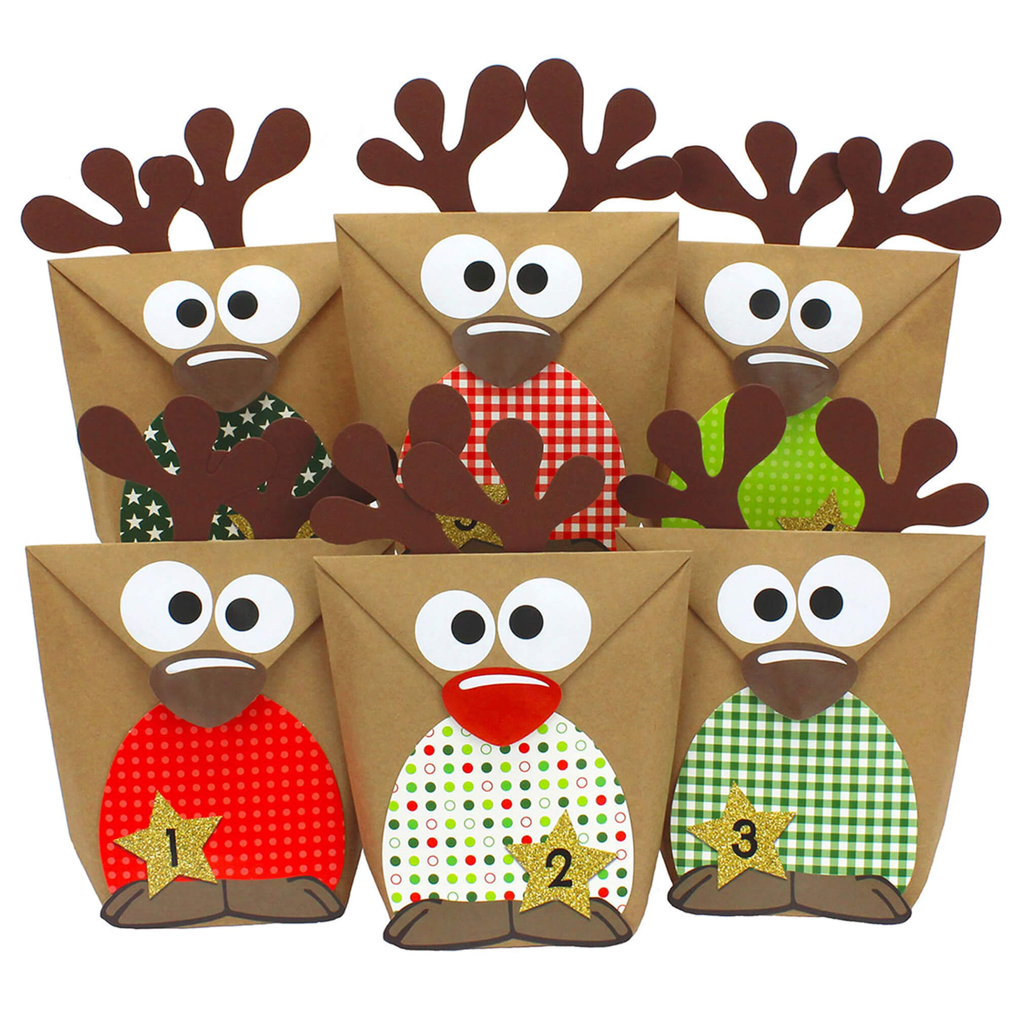 DIY Rentier Adventskalender Papierdrachen Papierdrachen - malmichmunt.com