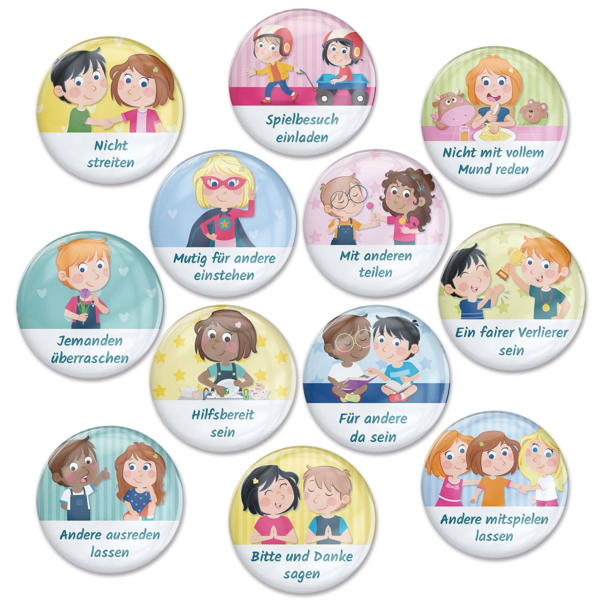 Erweiterungs - Set für Magnettafel "Fair und höflich" Papierdrachen - malmichmunt.com