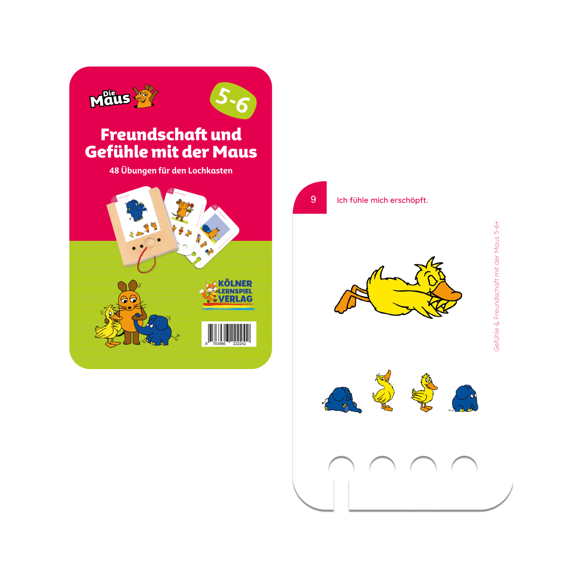 Freundschaft und Gefühle mit der Maus 5 - 6+ - Übungen für den Lochkasten Lernspielverlag - malmichmunt.com