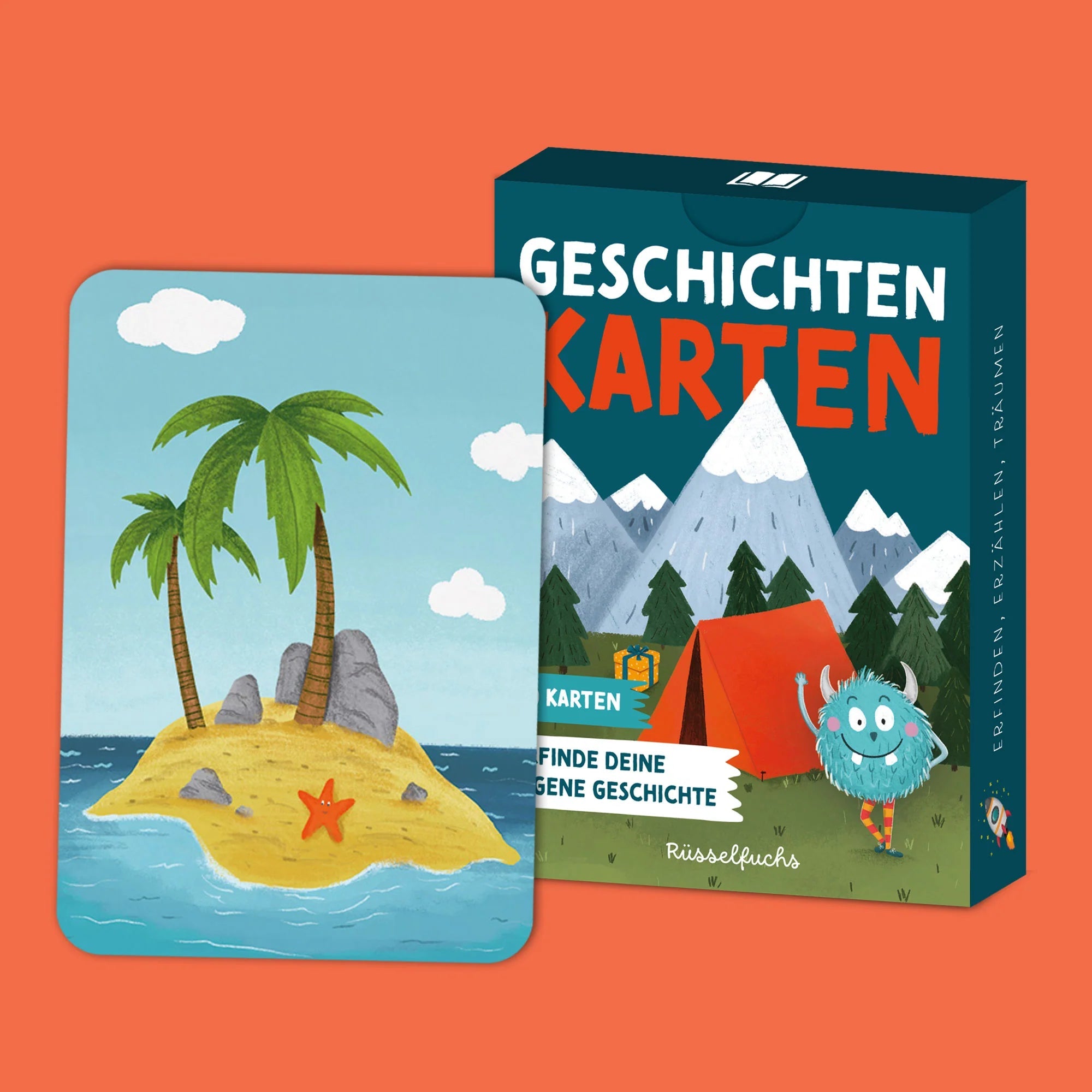 Geschichtenkarten - Kartenspiel für Kinder Rüsselfuchs - malmichmunt.com