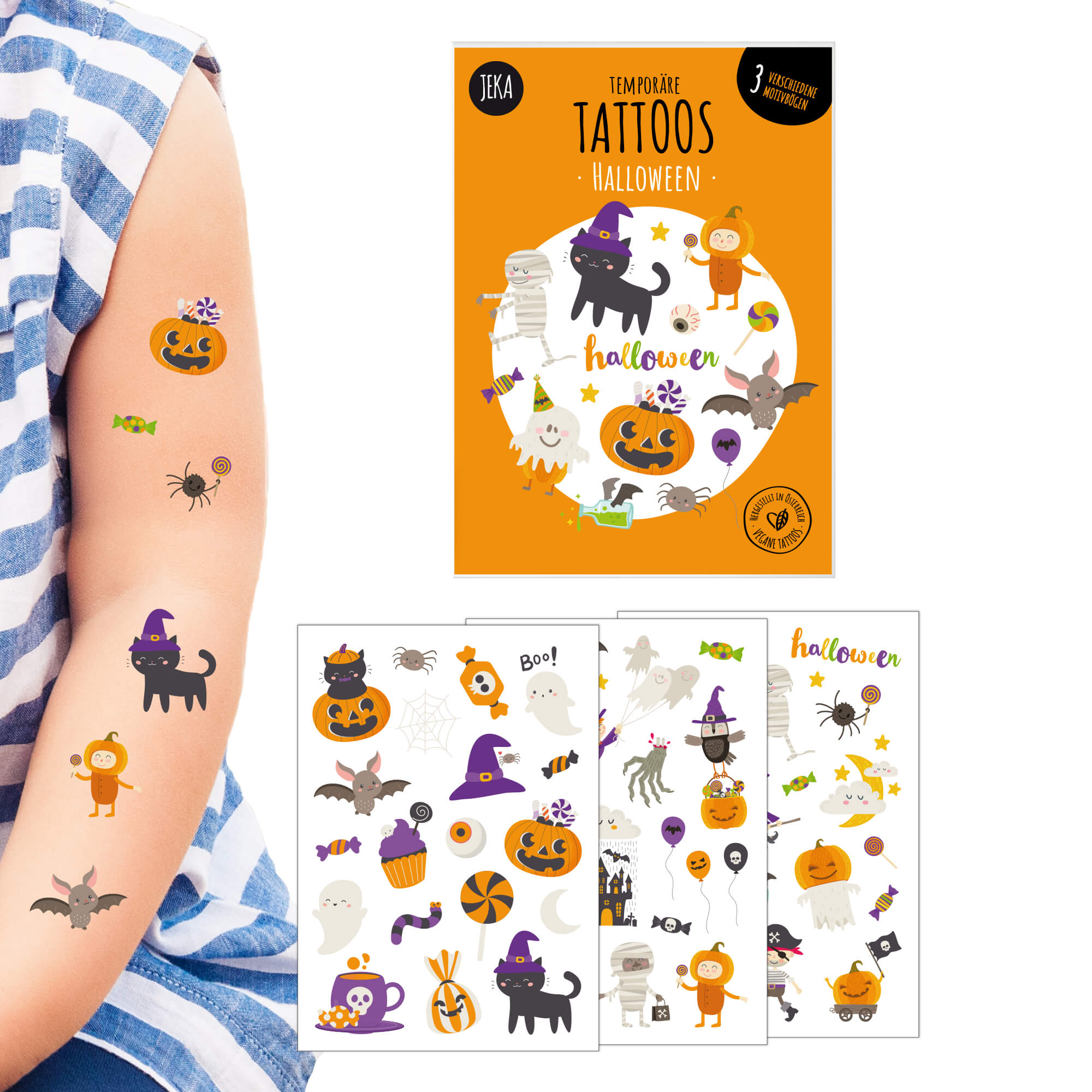 Halloween Kindertattoos Jeka - malmichmunt.com