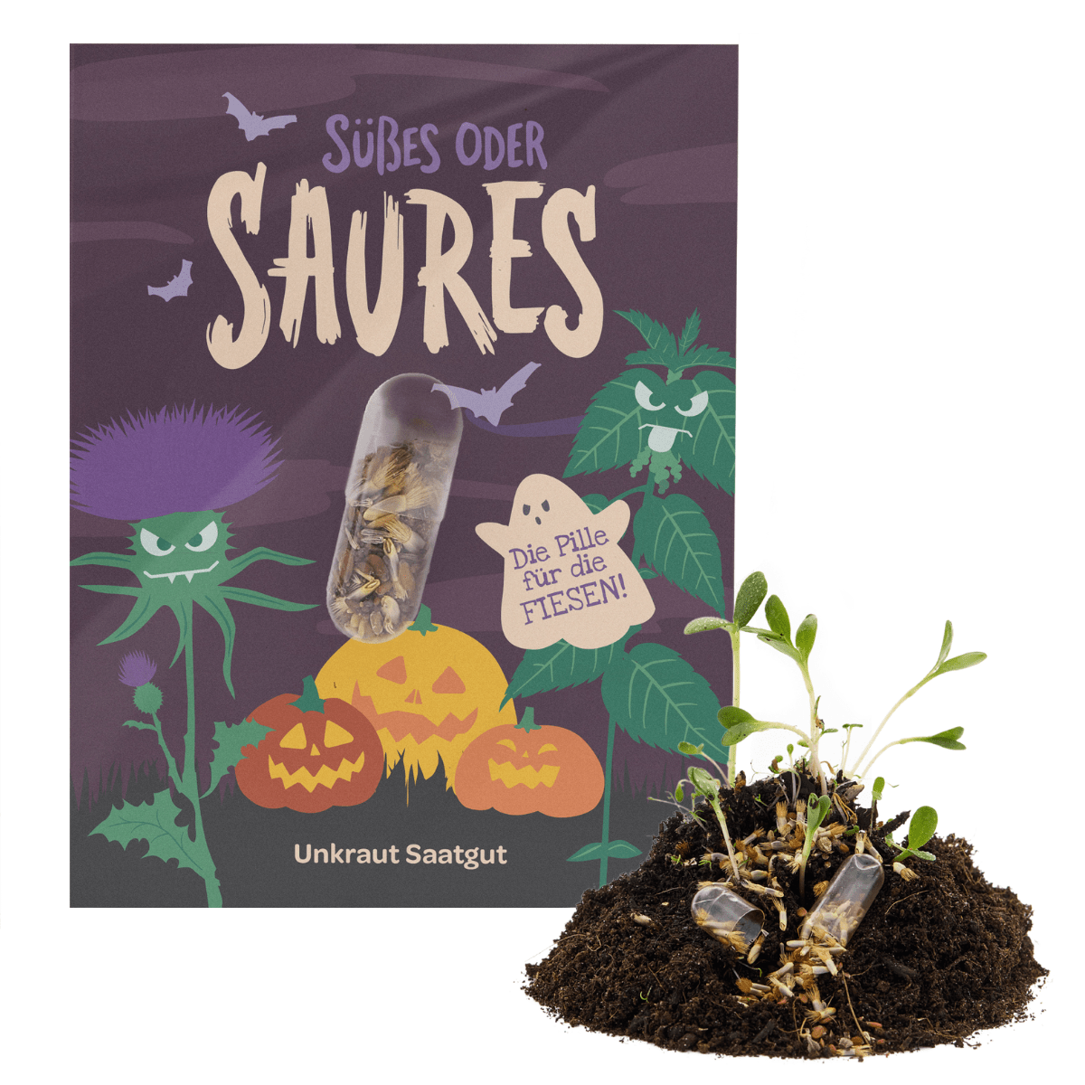 Halloween Saatpille "Süßes oder Saures" - Saures TDJ Stadtgärtner GmbH - malmichmunt.com