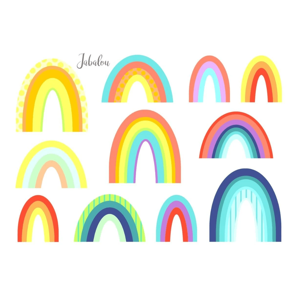 Jabalou® Aufkleber - Regenbogen jabalou - malmichmunt.com
