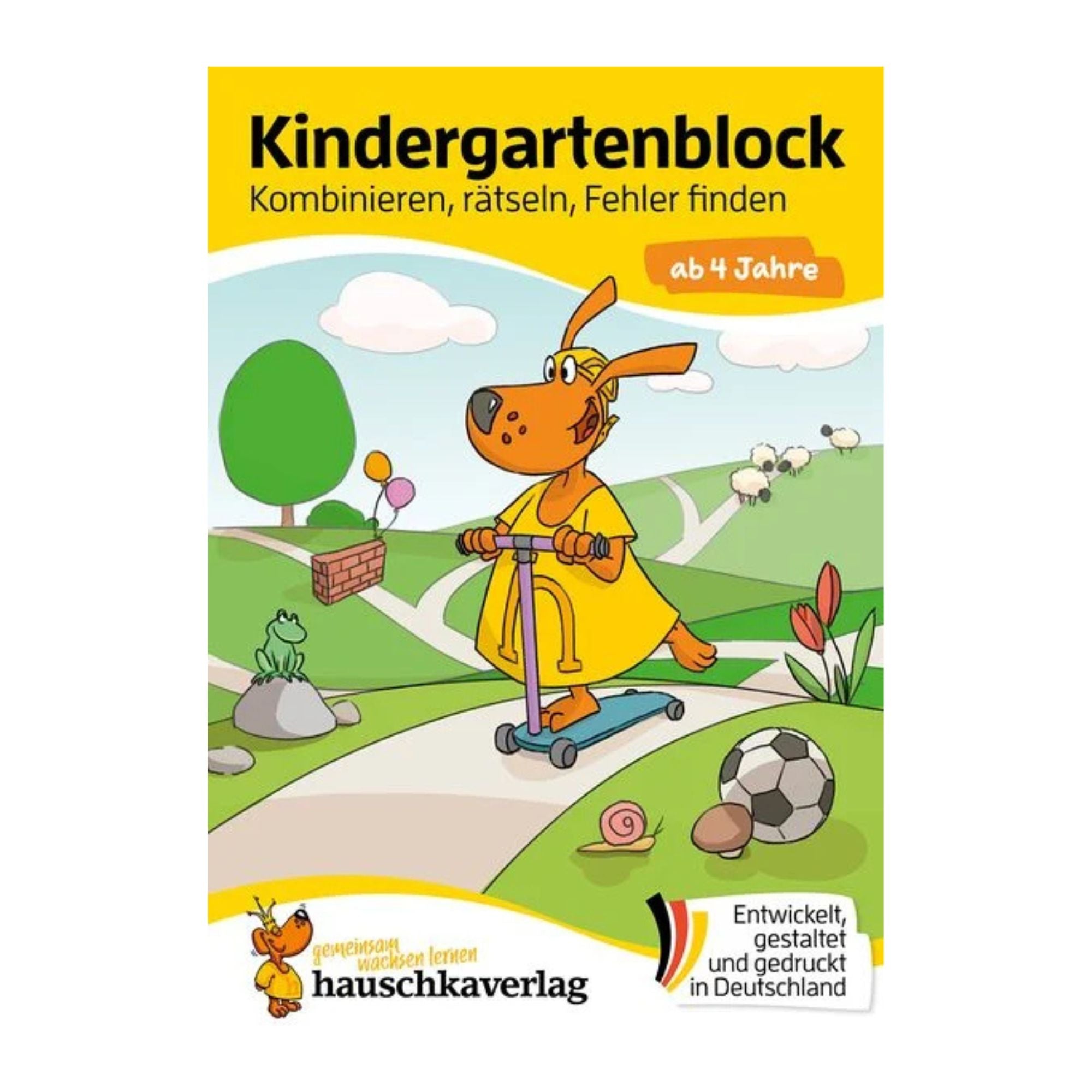 Kindergartenblock ab 4 Jahre - Kombinieren, rätseln, Fehler finden Nr. 609 Hauschka Verlag - malmichmunt.com