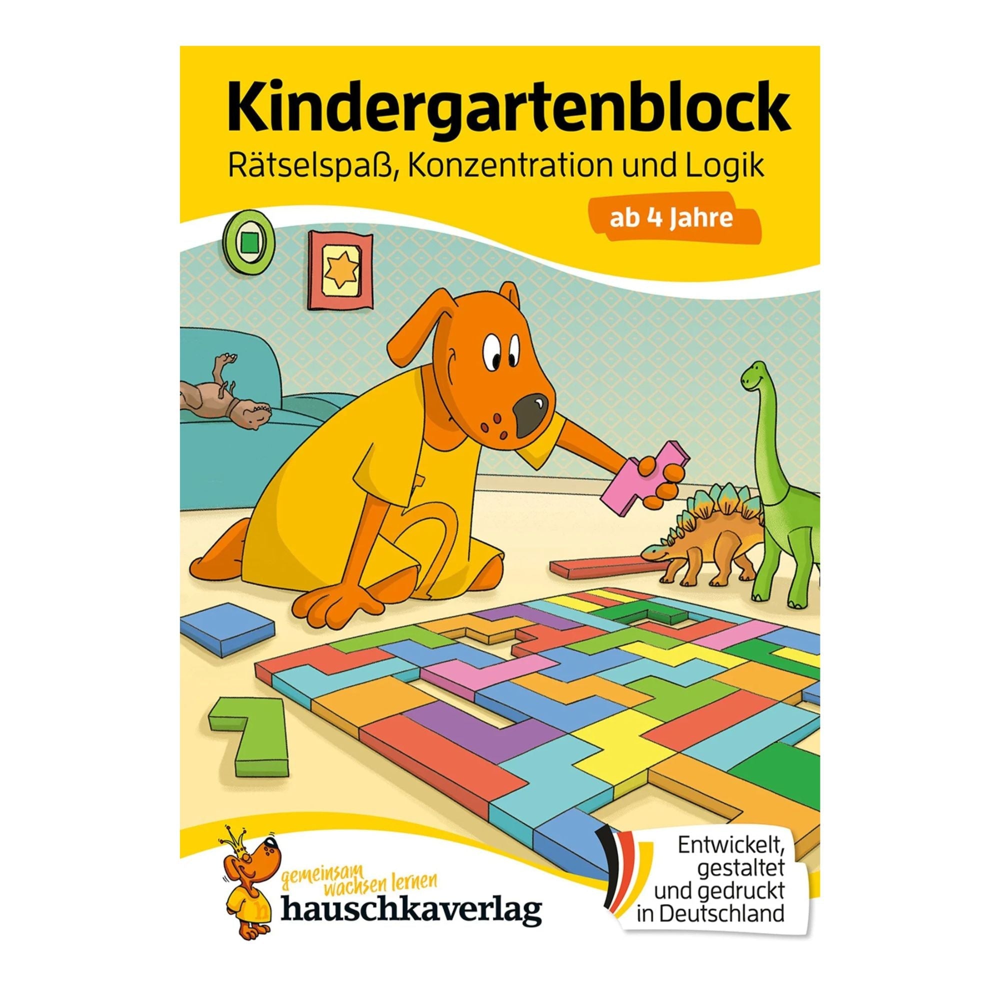 Kindergartenblock – Rätselspaß, Konzentration und Logik ab 4 Jahre Nr. 606 Hauschka Verlag - malmichmunt.com