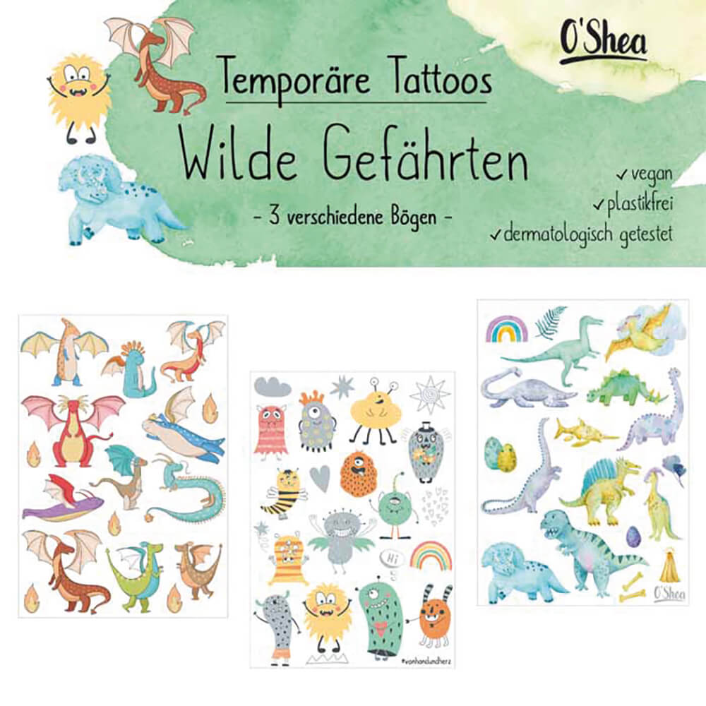 Kindertattoo Wilde Gefährten Jeka - malmichmunt.com