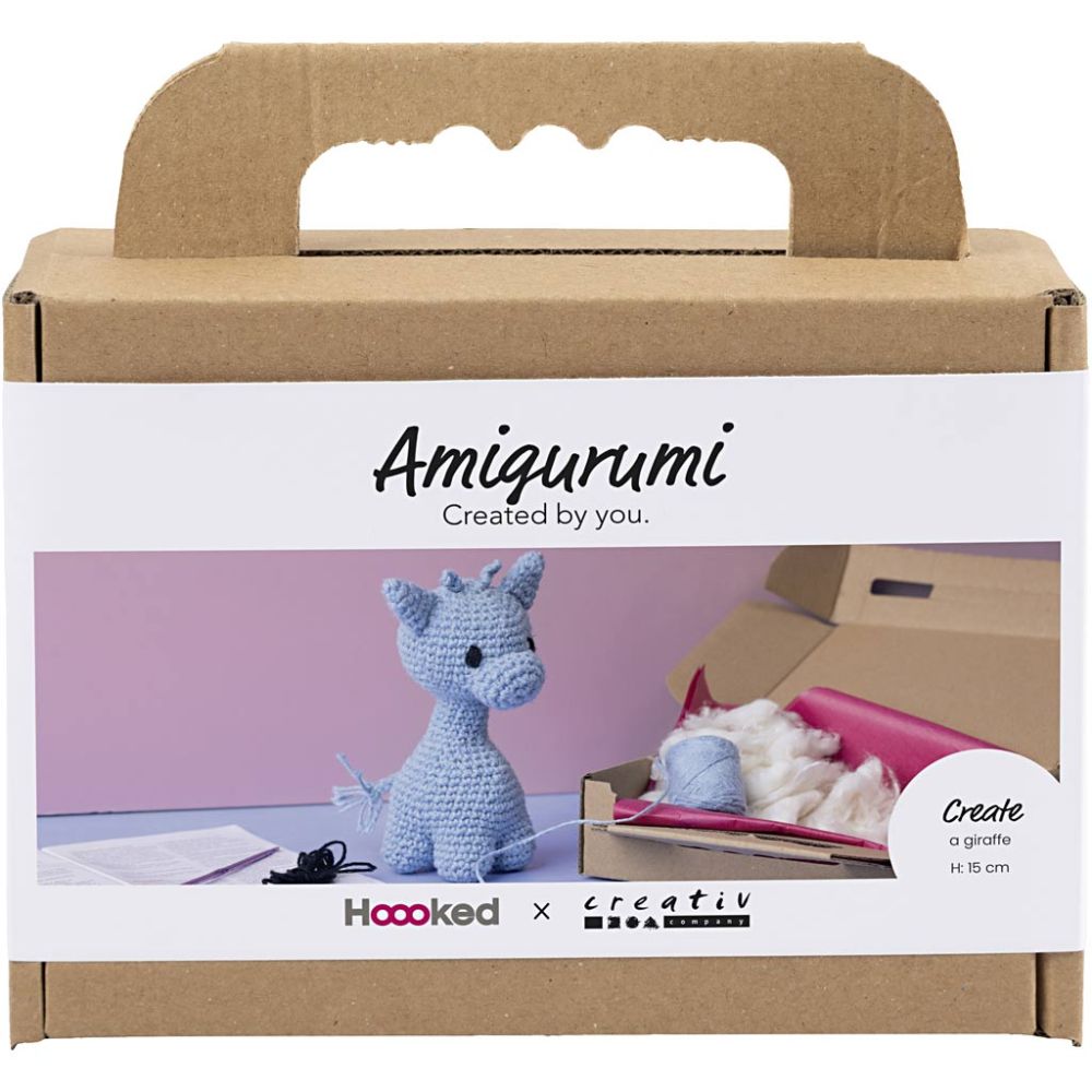 Kreativ Set Amigurumi – Süße Giraffe in Hellblau häkeln Creativ Company - malmichmunt.com