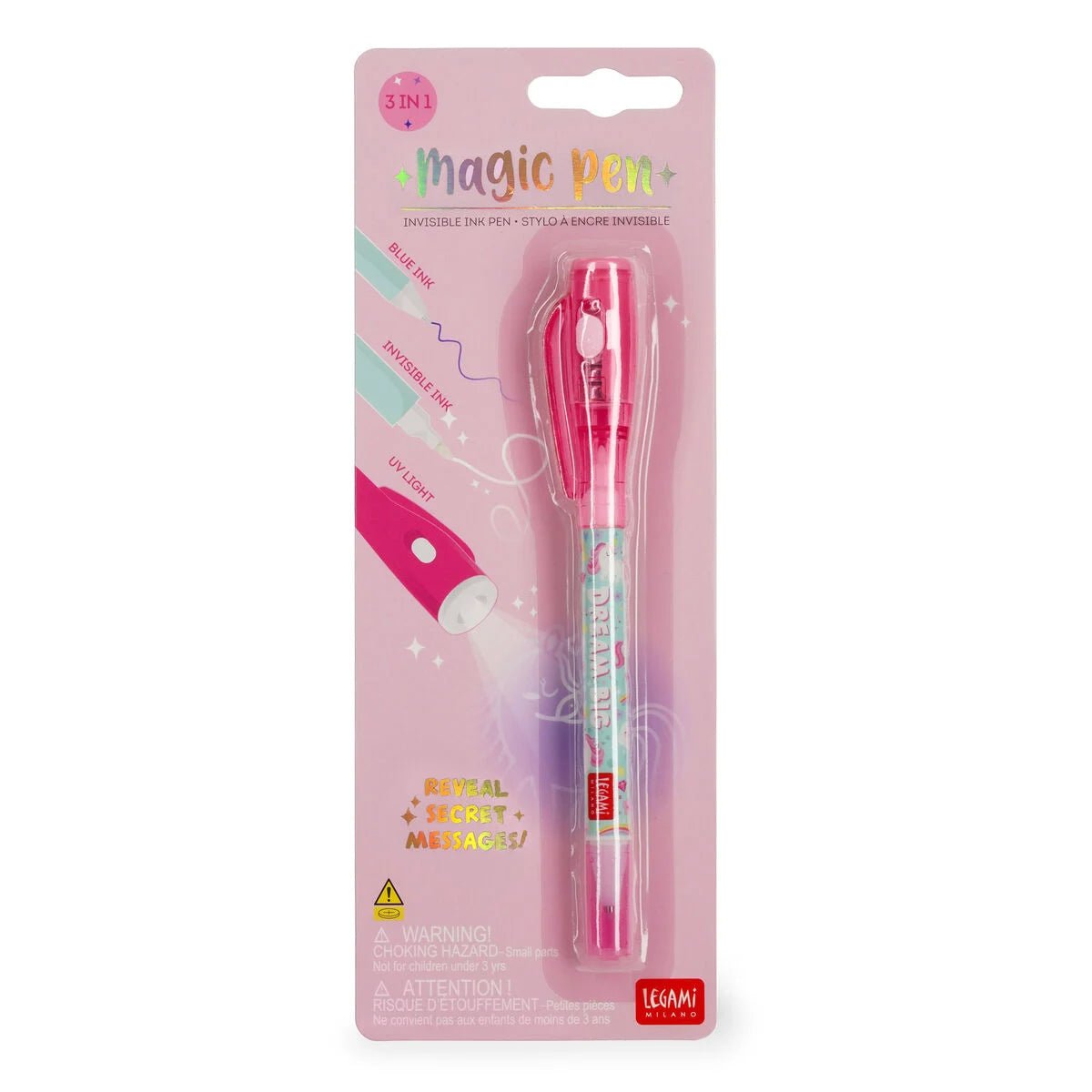 Legami Magic Pen - Stift mit Unsichtbarer Tinte Einhorn Legami - malmichmunt.com