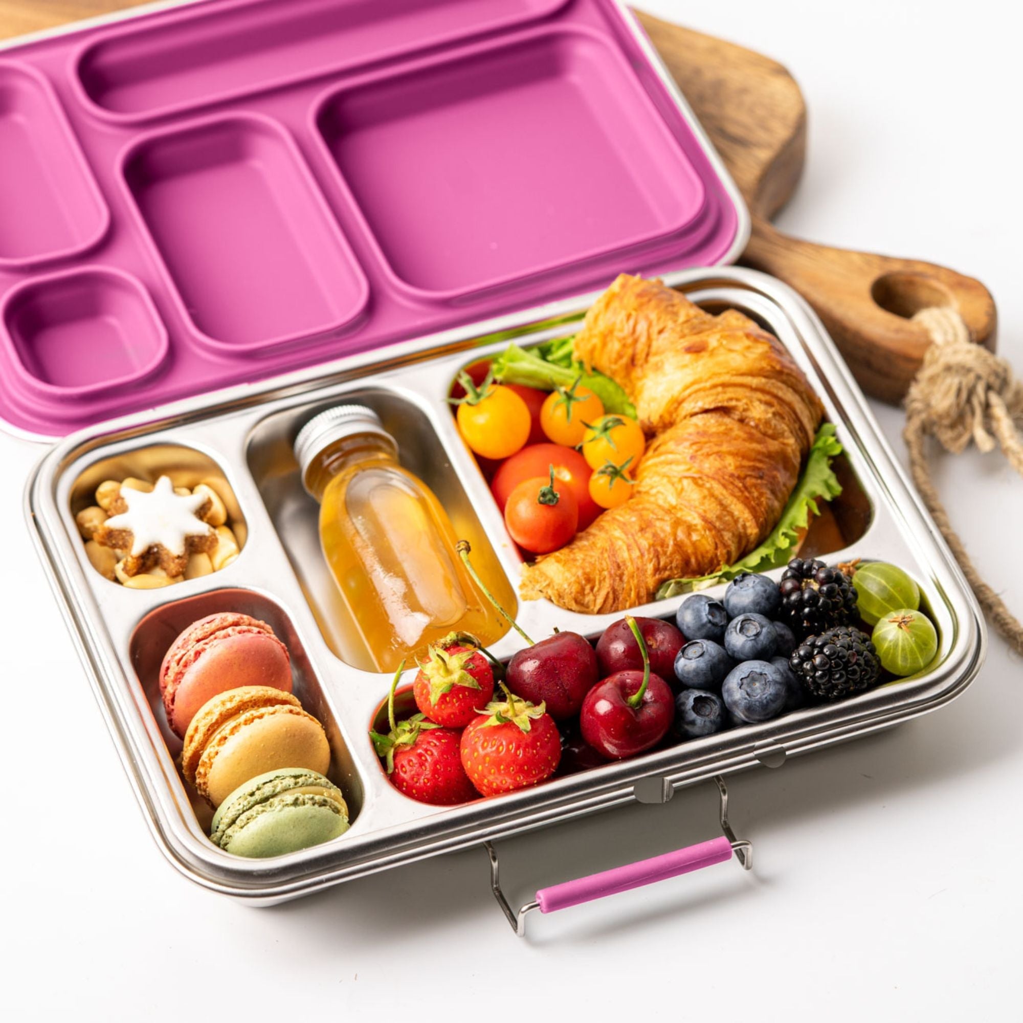 LEKKABOX® Edelstahl Brotdose Grande - Berry Lekkabox - malmichmunt.com