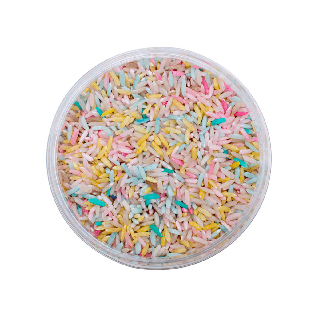 Leukmetletters - Sensorik Spielreis – Einhorn-Mix Leukmetletters - malmichmunt.com
