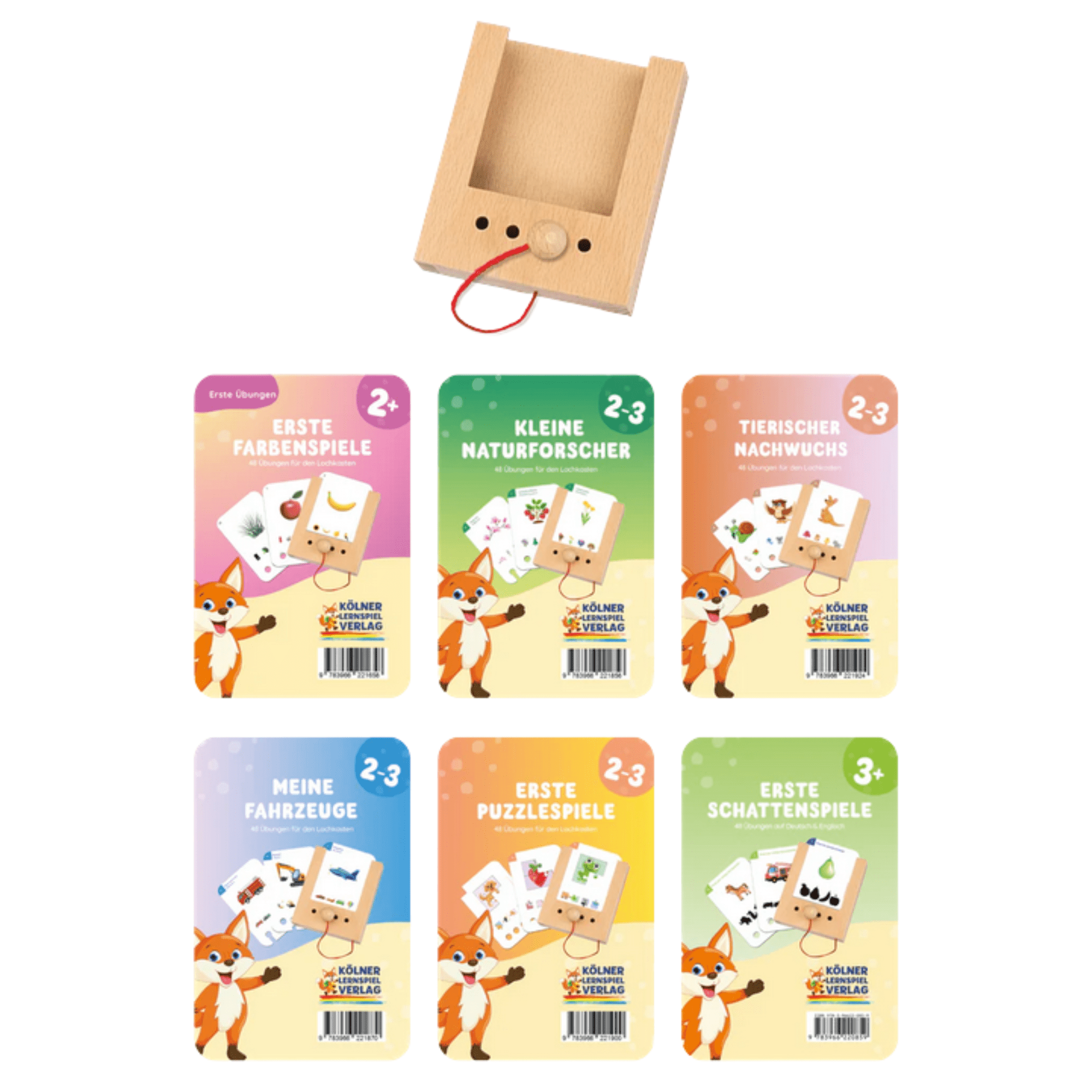 Lochkasten Set 2 - 3+ Jahre mit 6 Kartensätzen Lernspielverlag - malmichmunt.com