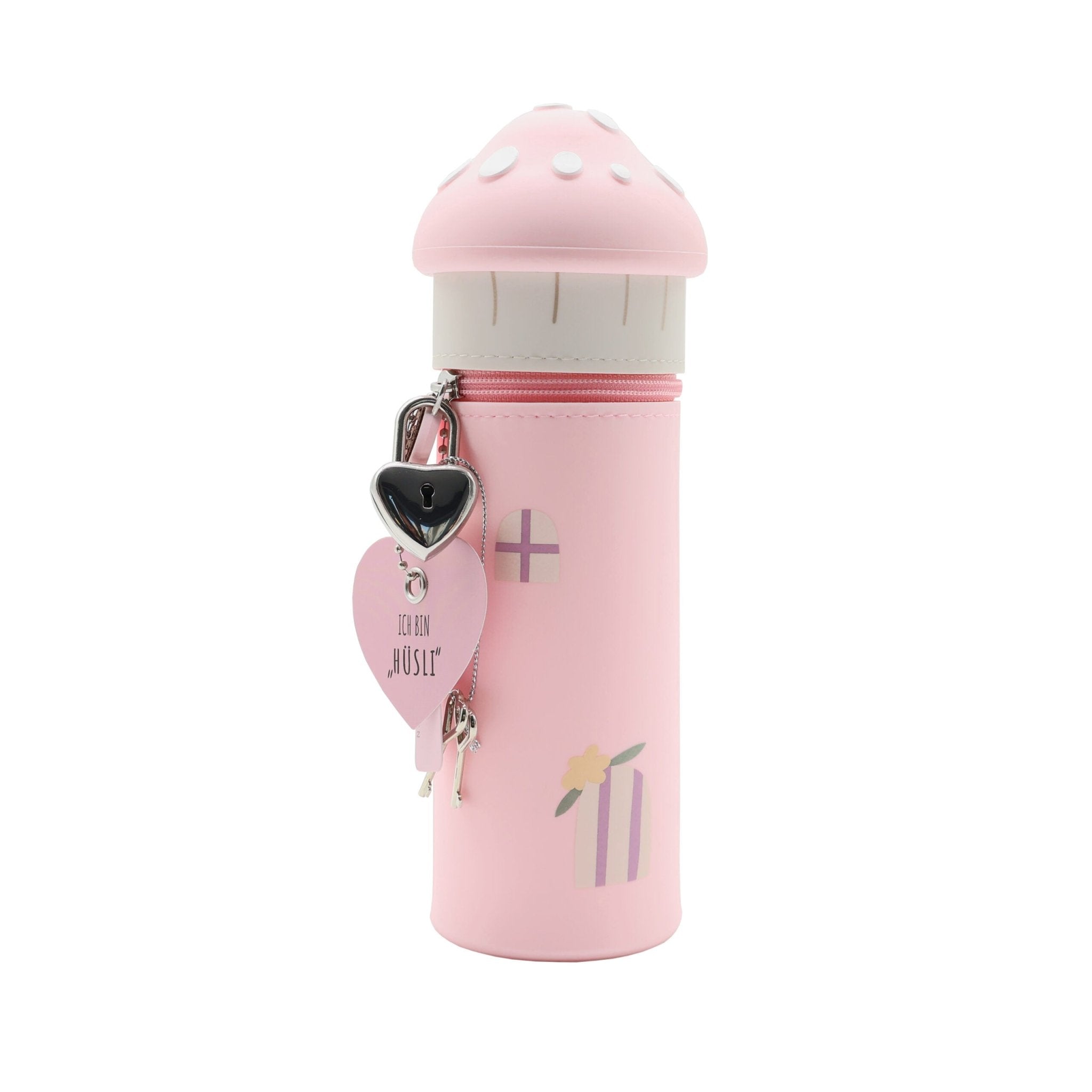 Lulubug lustiges Federmäppchen aus Silikon - Haus "Hüsli" Bell Trade - malmichmunt.com