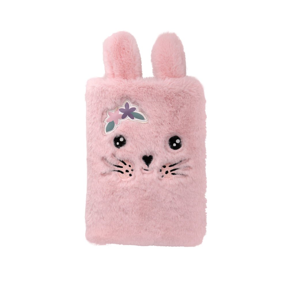 Lulubug Plüsch - Notizbuch Hase „Hoppy“ rosa Bell Trade - malmichmunt.com