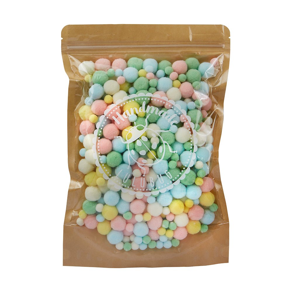 Lulubug PomPon Set, 500 Stück "Pastell" Bell Trade - malmichmunt.com