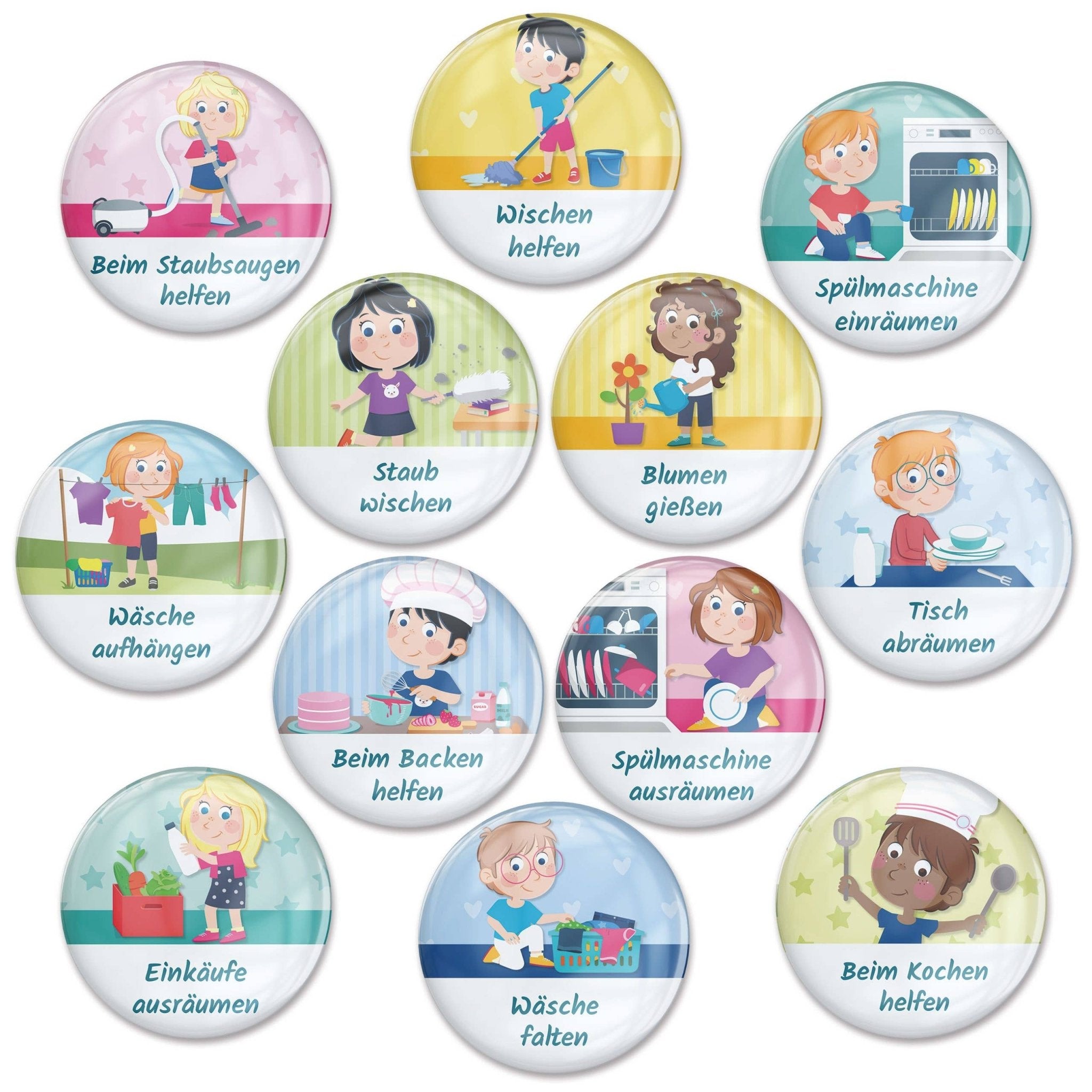 Magnet - Erweiterungs - Set "Kleine Helfer" Papierdrachen - malmichmunt.com