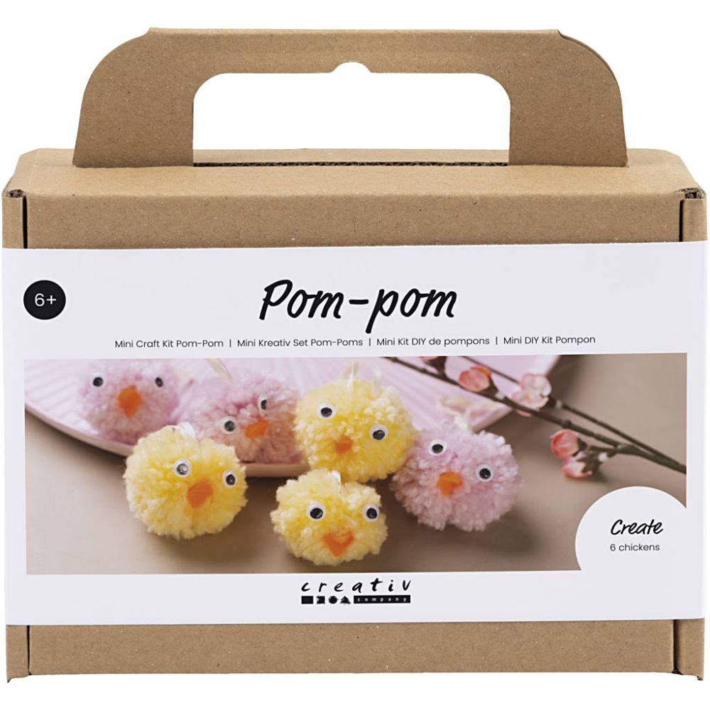 Mini Kreativ Set Pompons – Süße Küken selber basteln Creativ Company - malmichmunt.com
