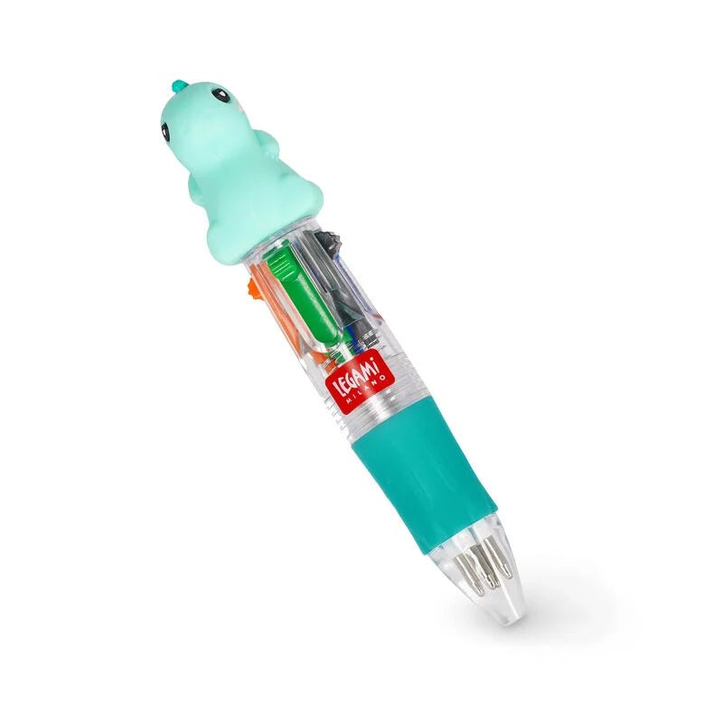 Mini-Kugelschreiber mit 4 Farben - Dino - malmichmunt.com
