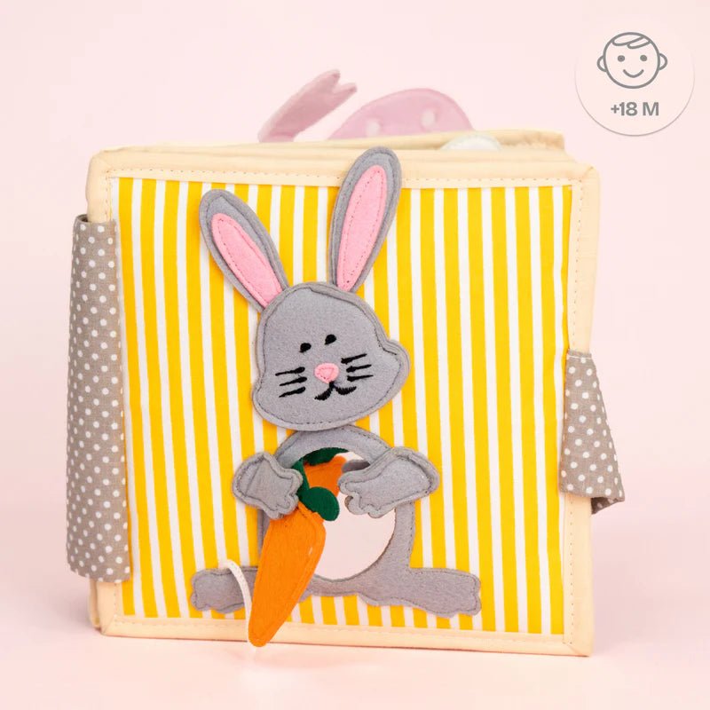 Mini Quiet Book "Funny Bunny" Jolly Designs - malmichmunt.com
