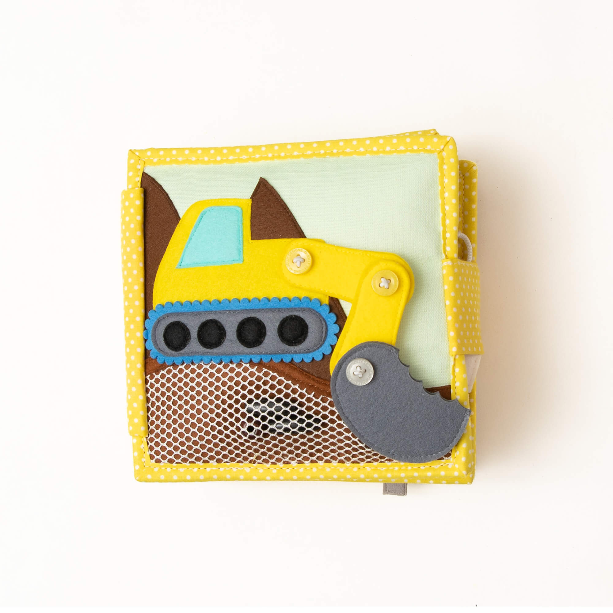 Mini Quiet Book "Mein erster Bagger" (ab 18 Monaten) Jolly Designs - malmichmunt.com
