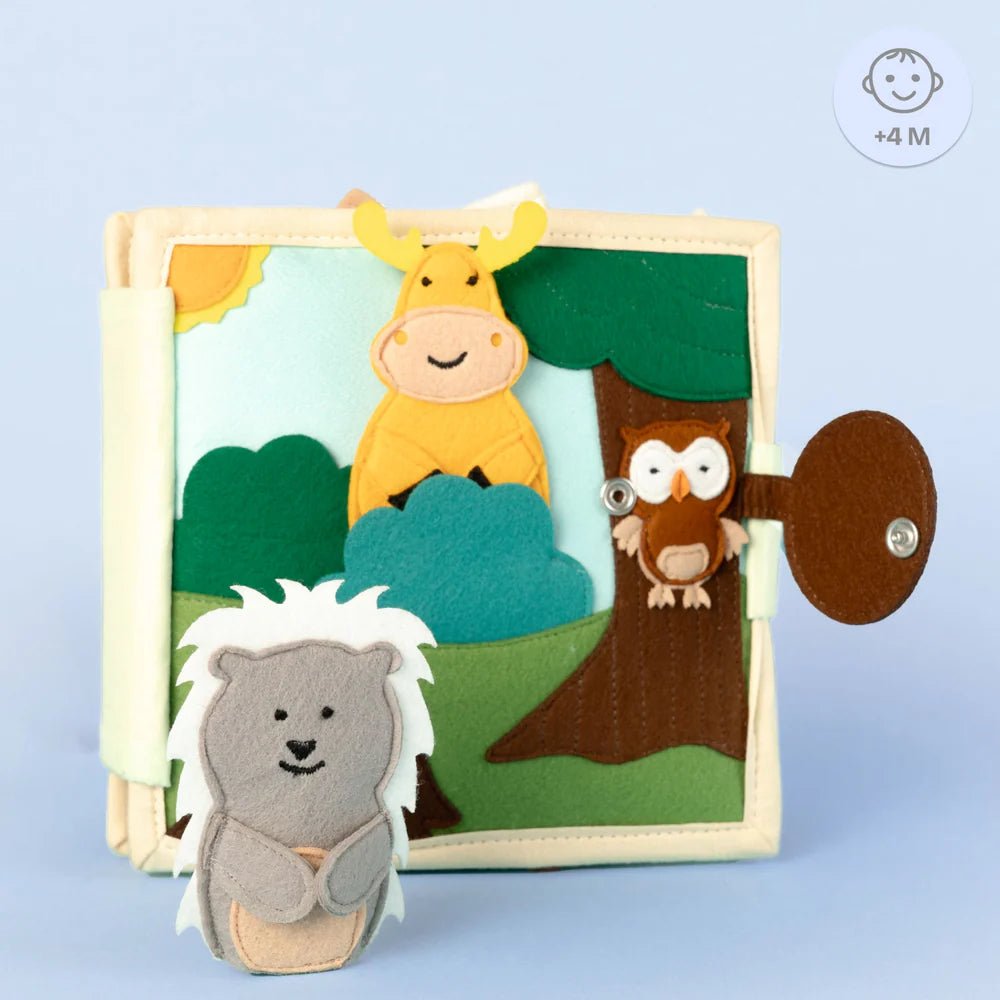Mini Quiet Book "Tierfreunde" (ab 4 Monaten) Jolly Designs - malmichmunt.com