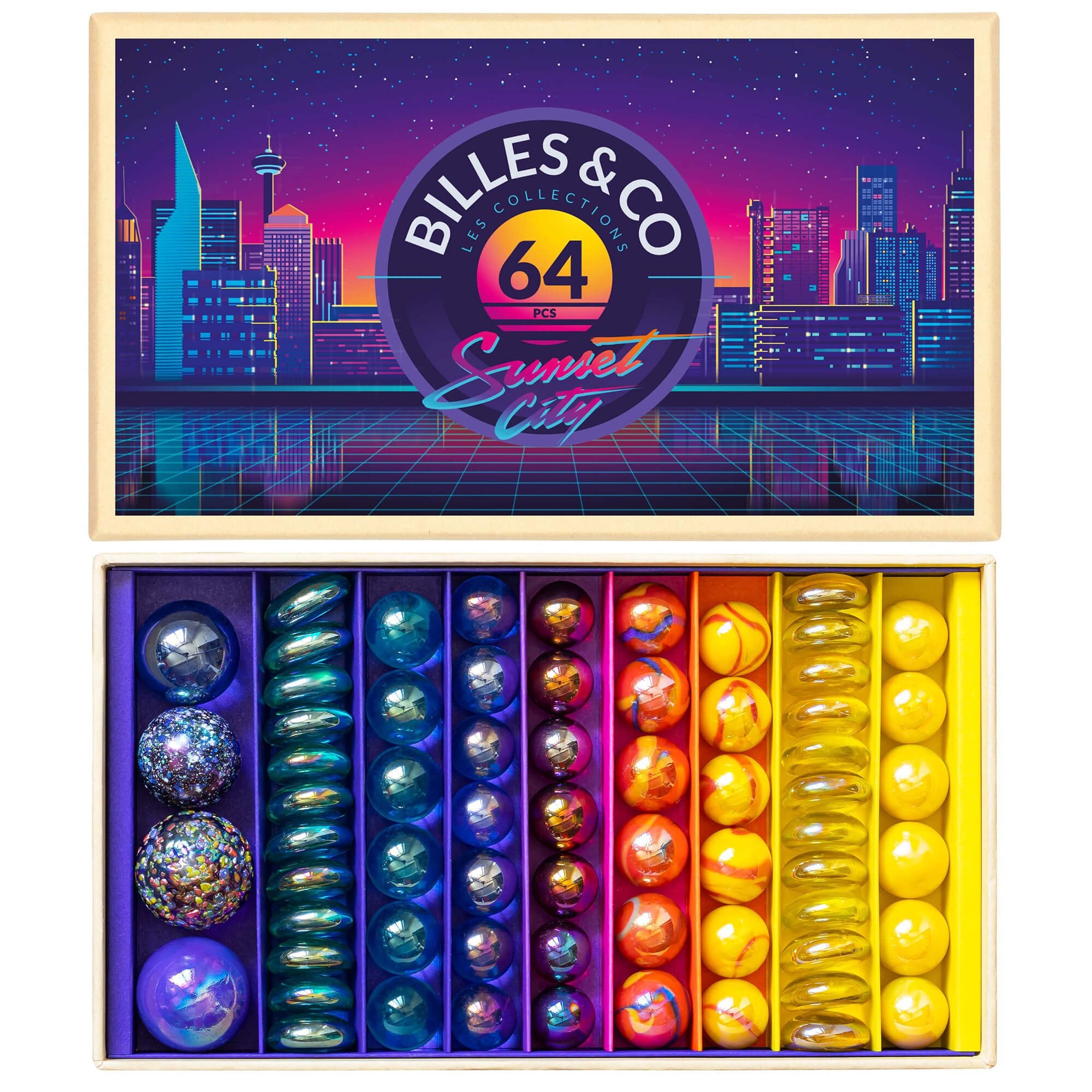 Murmel - Box Sunset City Billes & Co - malmichmunt.com