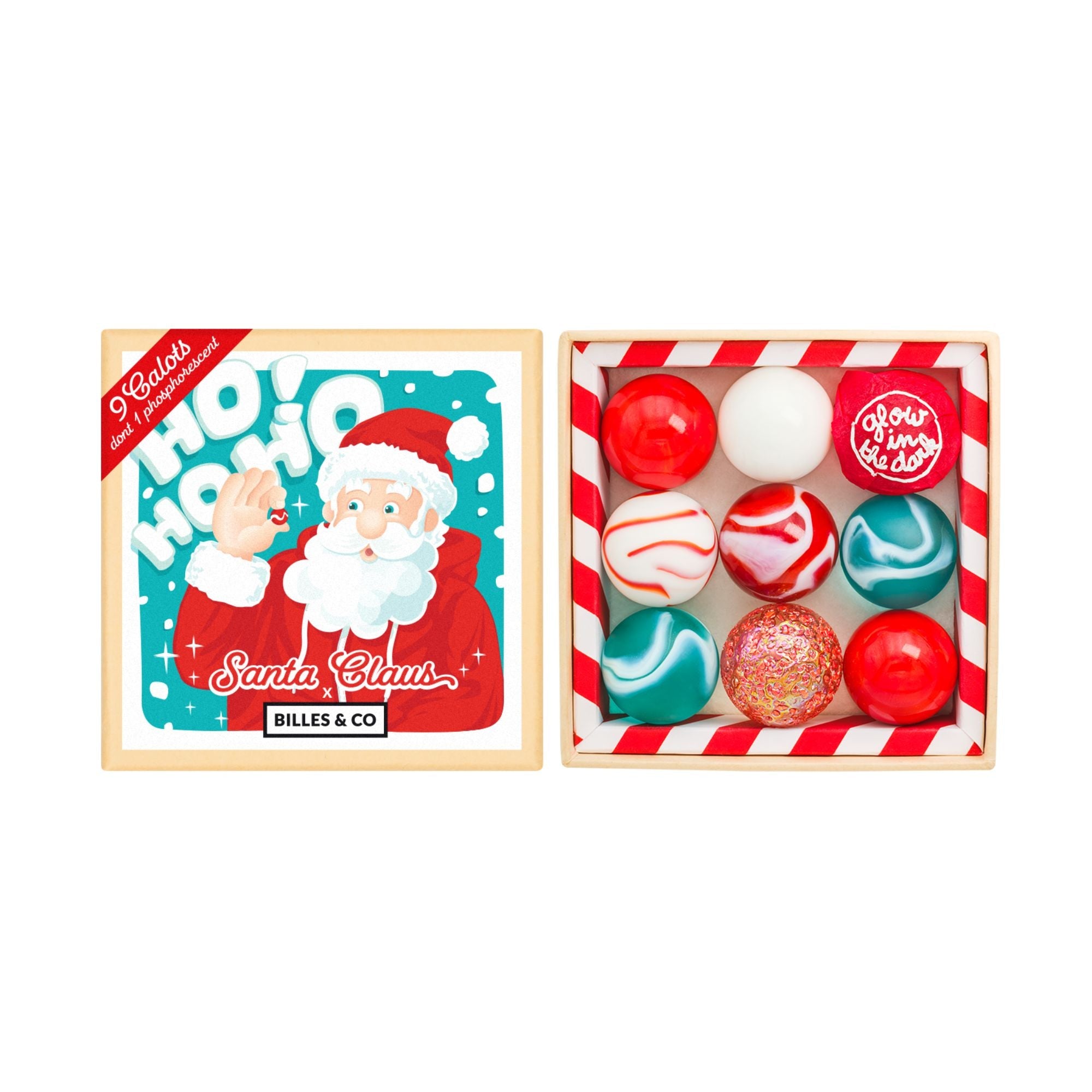 Murmeln Santa Claus Mini - Box Calots Billes & Co - malmichmunt.com