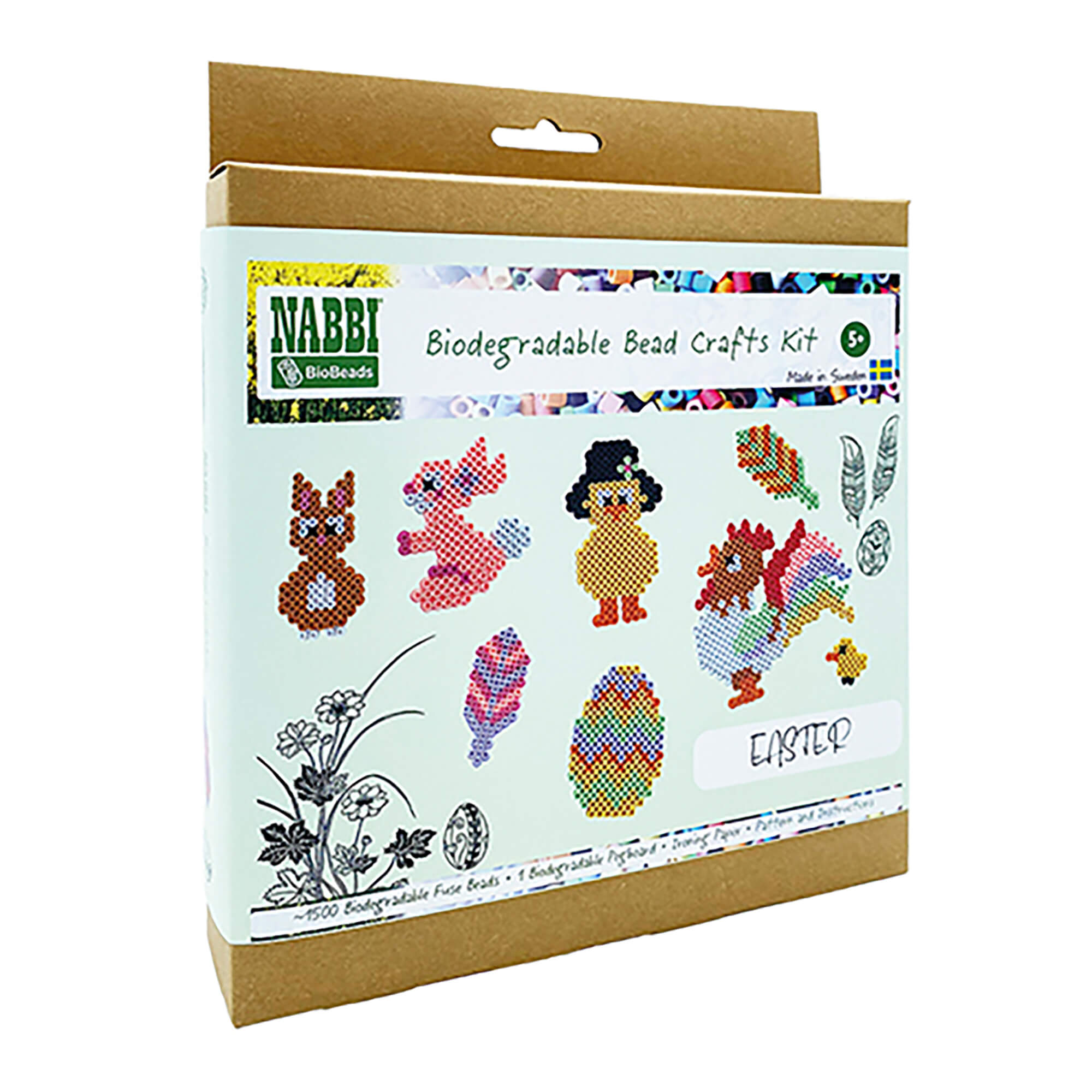 Nabbi Bio Bügelperlen - Ostern Kit Nabbi - malmichmunt.com