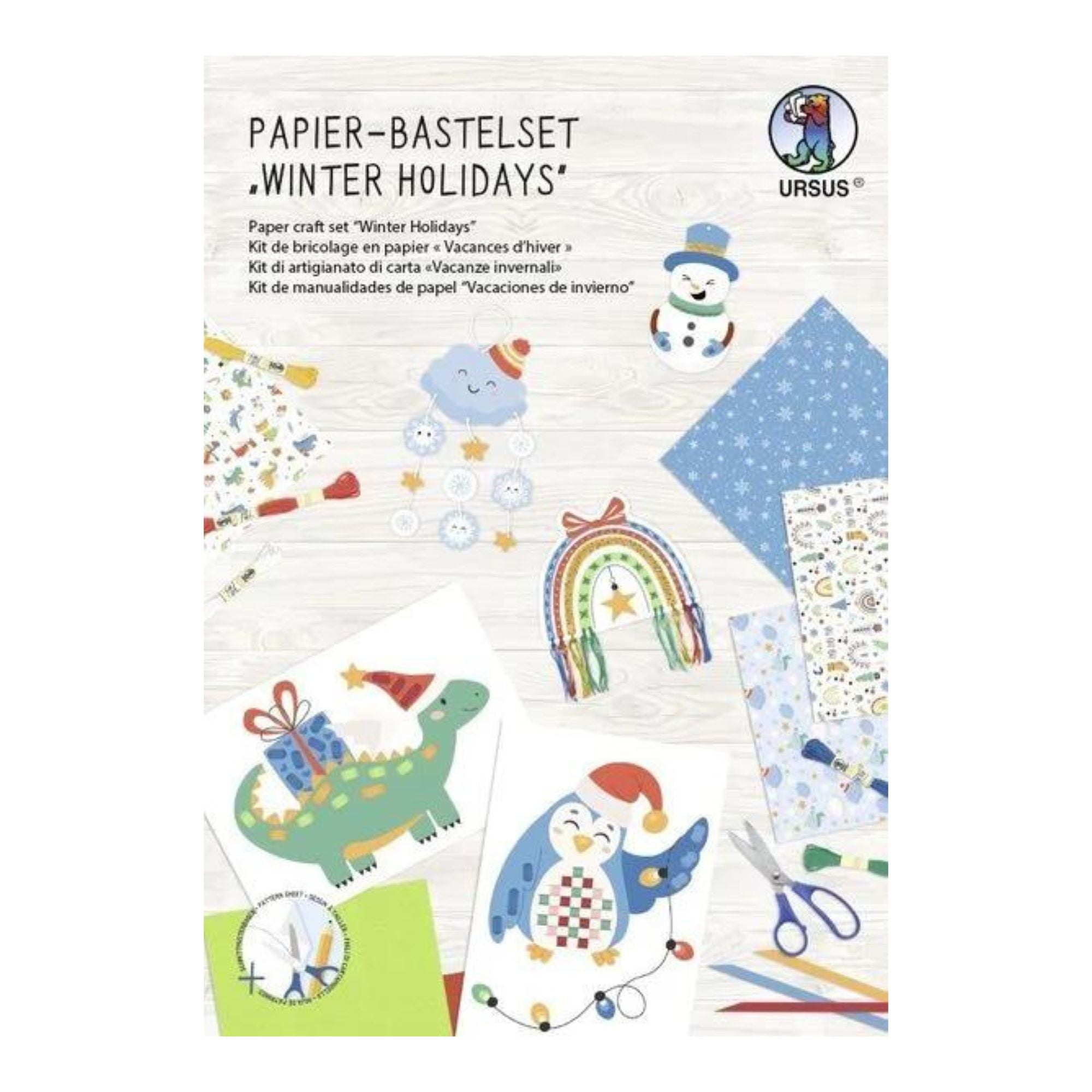 Papier - Bastelset "Winter holidays" Ursus - malmichmunt.com