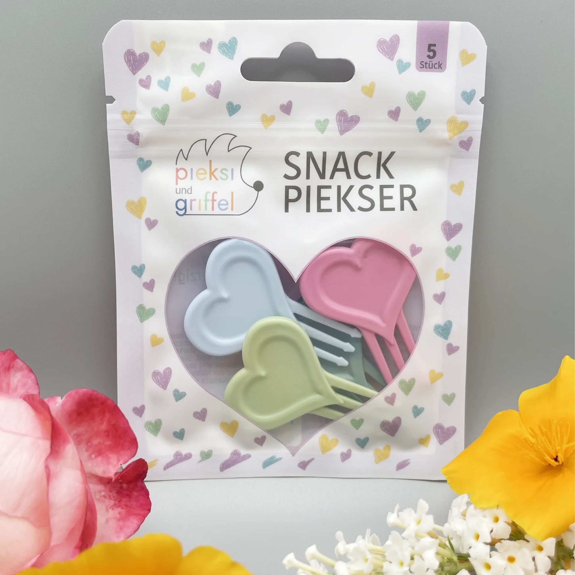 Piksi und Griffel Snack Piekser - "Love is all you need" Pieksi und Griffel - malmichmunt.com