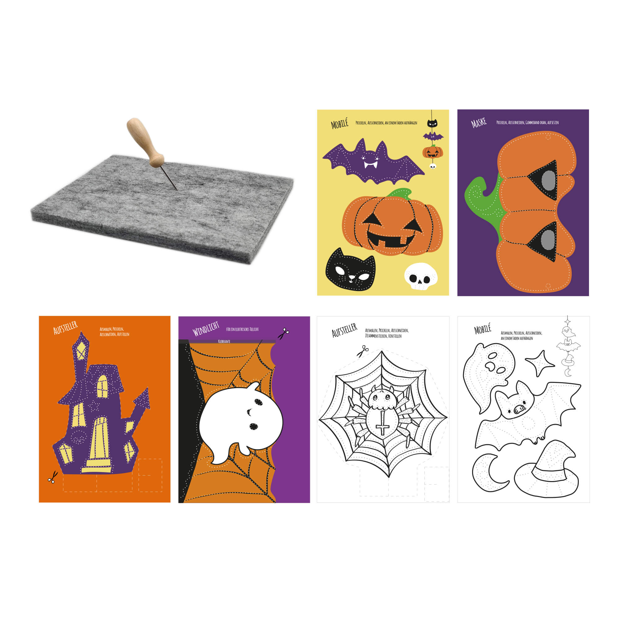 Prickelset Halloween Jeka - malmichmunt.com
