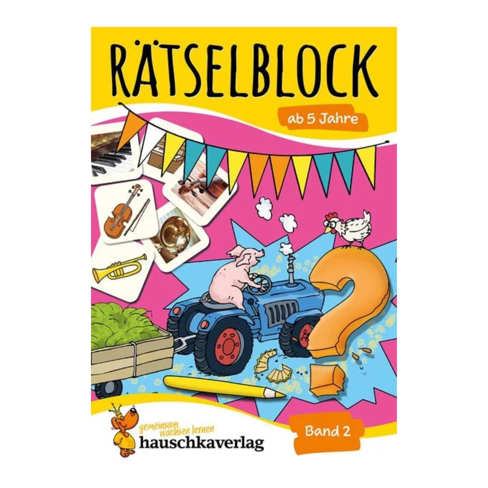 Rätselblock ab 5 Jahre, Band 2 - Nr. 636 Hauschka Verlag - malmichmunt.com