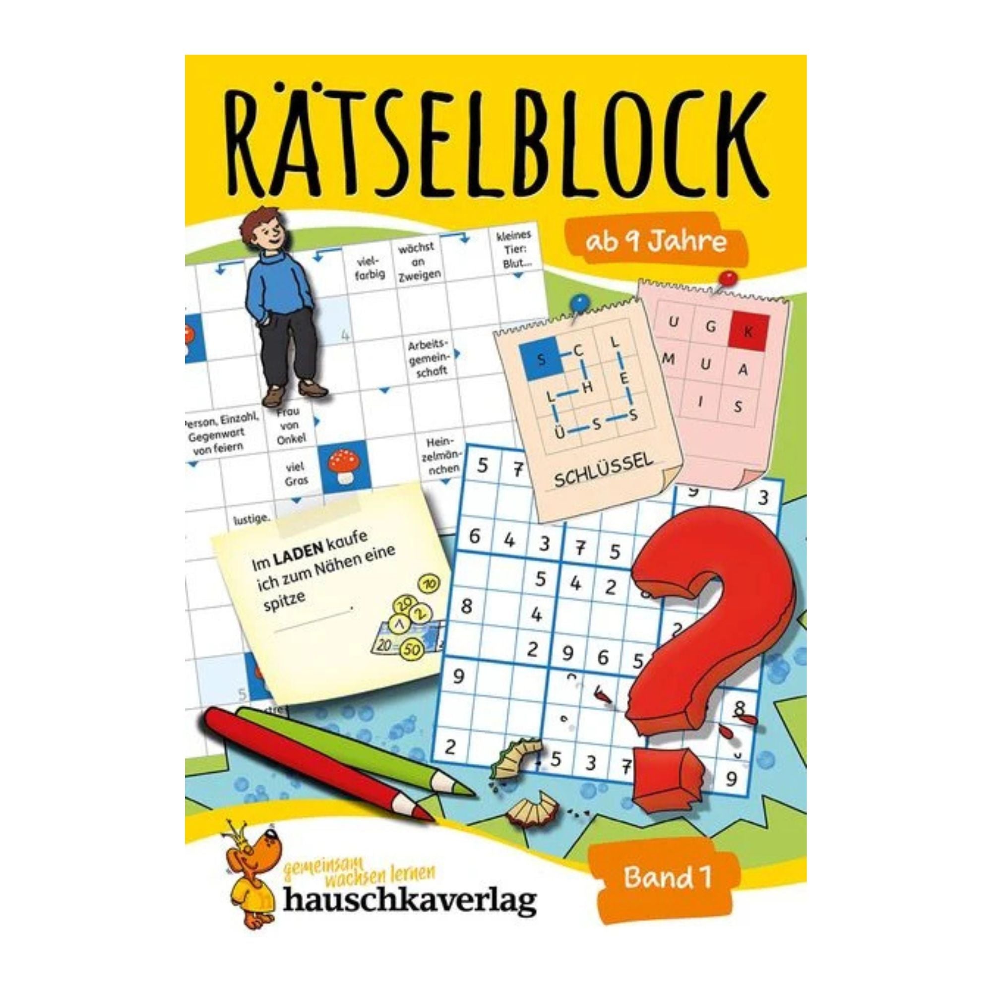 Rätselblock ab 9 Jahre, Band 1 - Nr. 634 Hauschka Verlag - malmichmunt.com