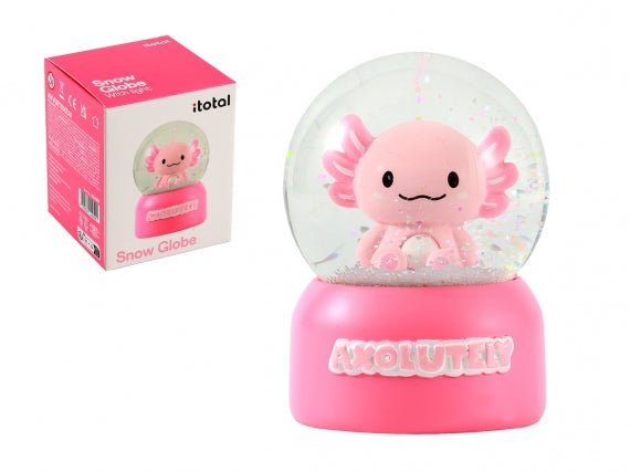 Schneekugel Axolotl AXOLUTELY – Süße Glitzerkugel mit Axolotl | i - Total i - Total - malmichmunt.com
