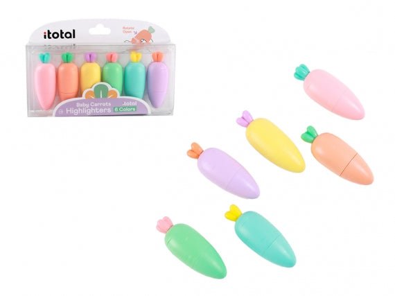 Textmarker Karottenform Pastell MACARON – Niedlicher Highlighter | i - Total i - Total - malmichmunt.com
