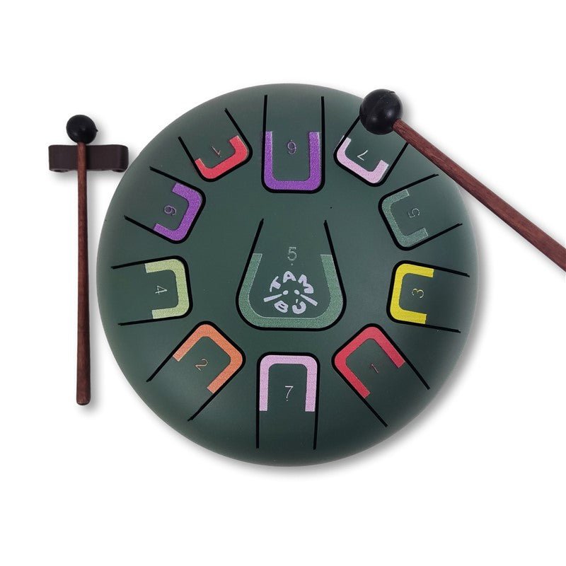 Zungentrommel Tambu Steel Drum - Wild Jungle (Jungle Green) JuegaConmigo - malmichmunt.com