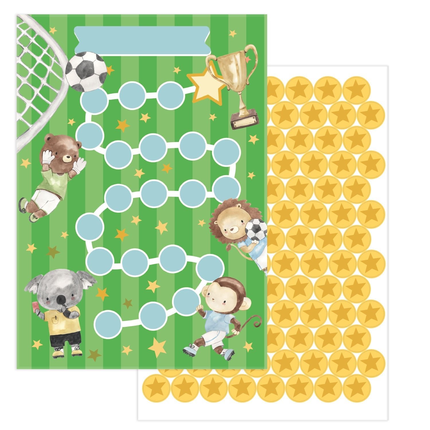 10 Belohnungstafeln für Kinder - Motiv Fußball Jeka - malmichmunt.com